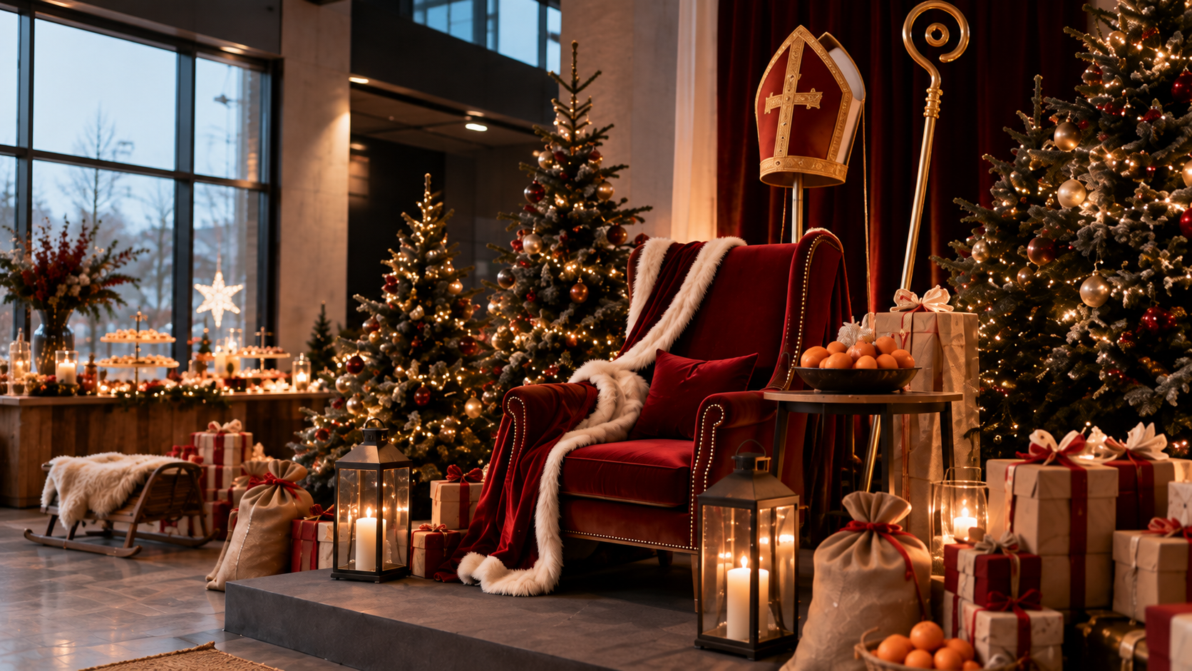 Elegant Saint Nicholas event space designed for families in Luxembourg