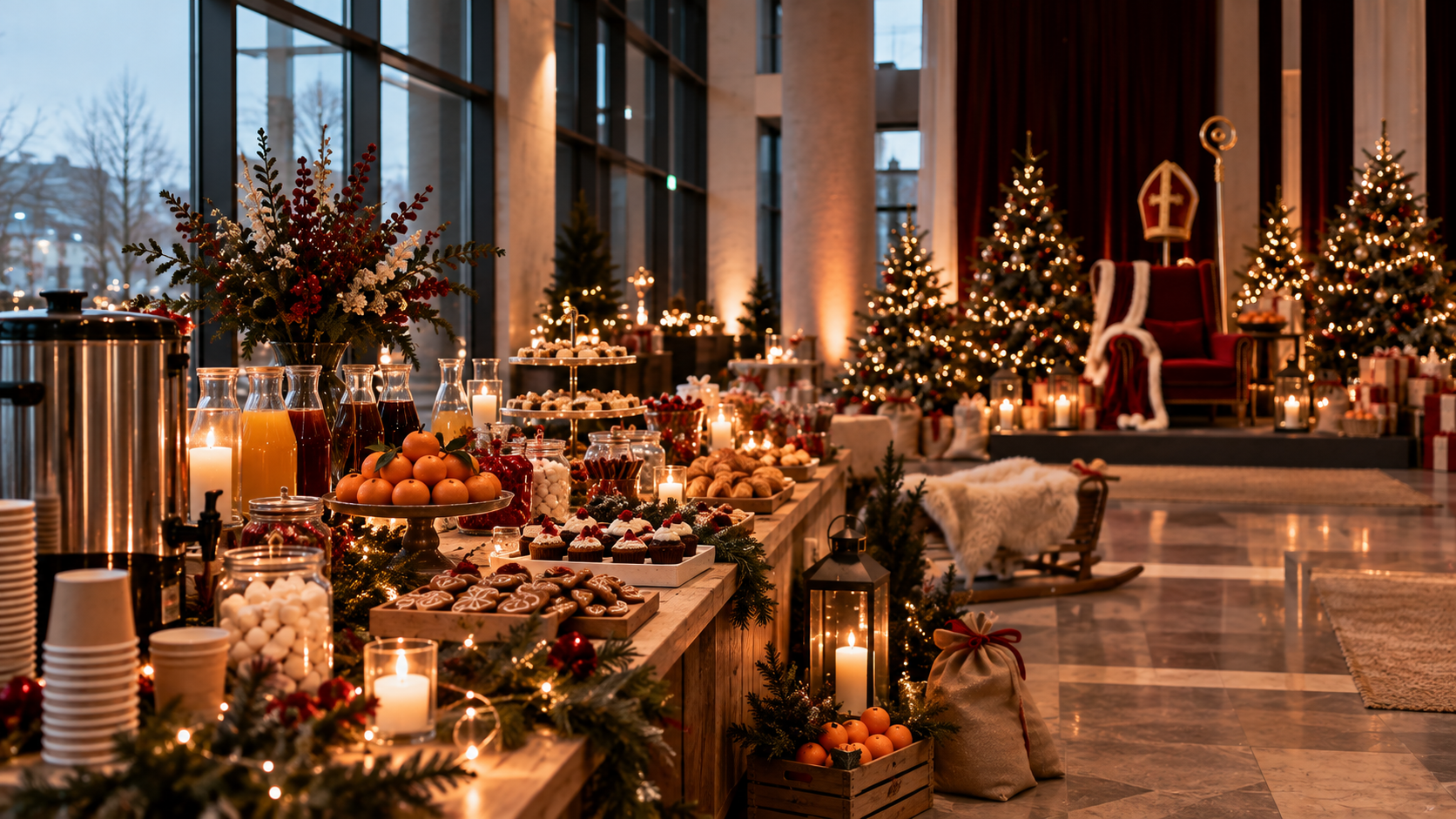 Saint Nicholas family reception during a corporate event in Luxembourg